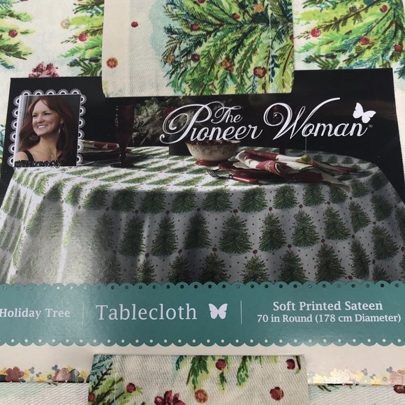 The Pioneer Woman Other - The Pioneer Woman Holiday Tree Cheer Tablecloth The Pioneer Woman Other - The Pioneer Woman Holiday Tree Cheer Tablecloth